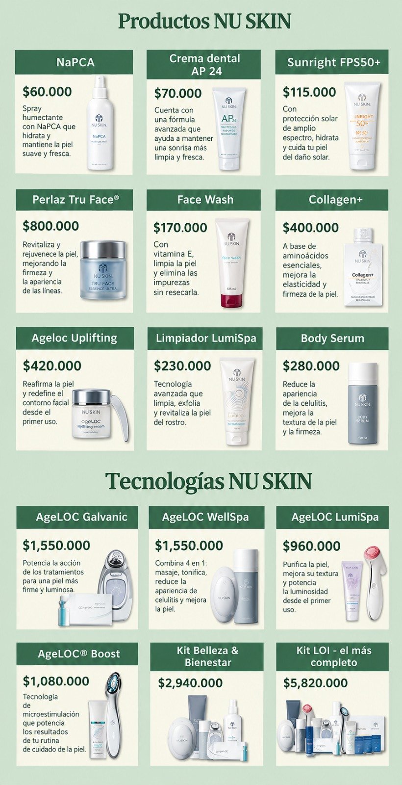 Catálogo de productos SATVA